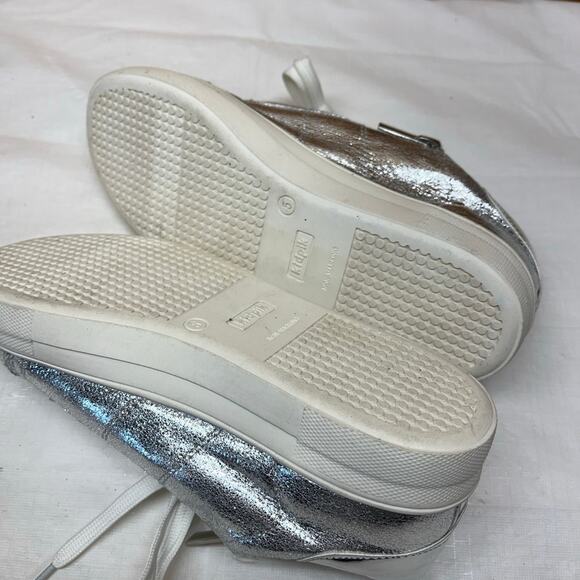 Kidpik shiny silver big girl sneakerslike‎ new size 5 - Picture 4 of 8